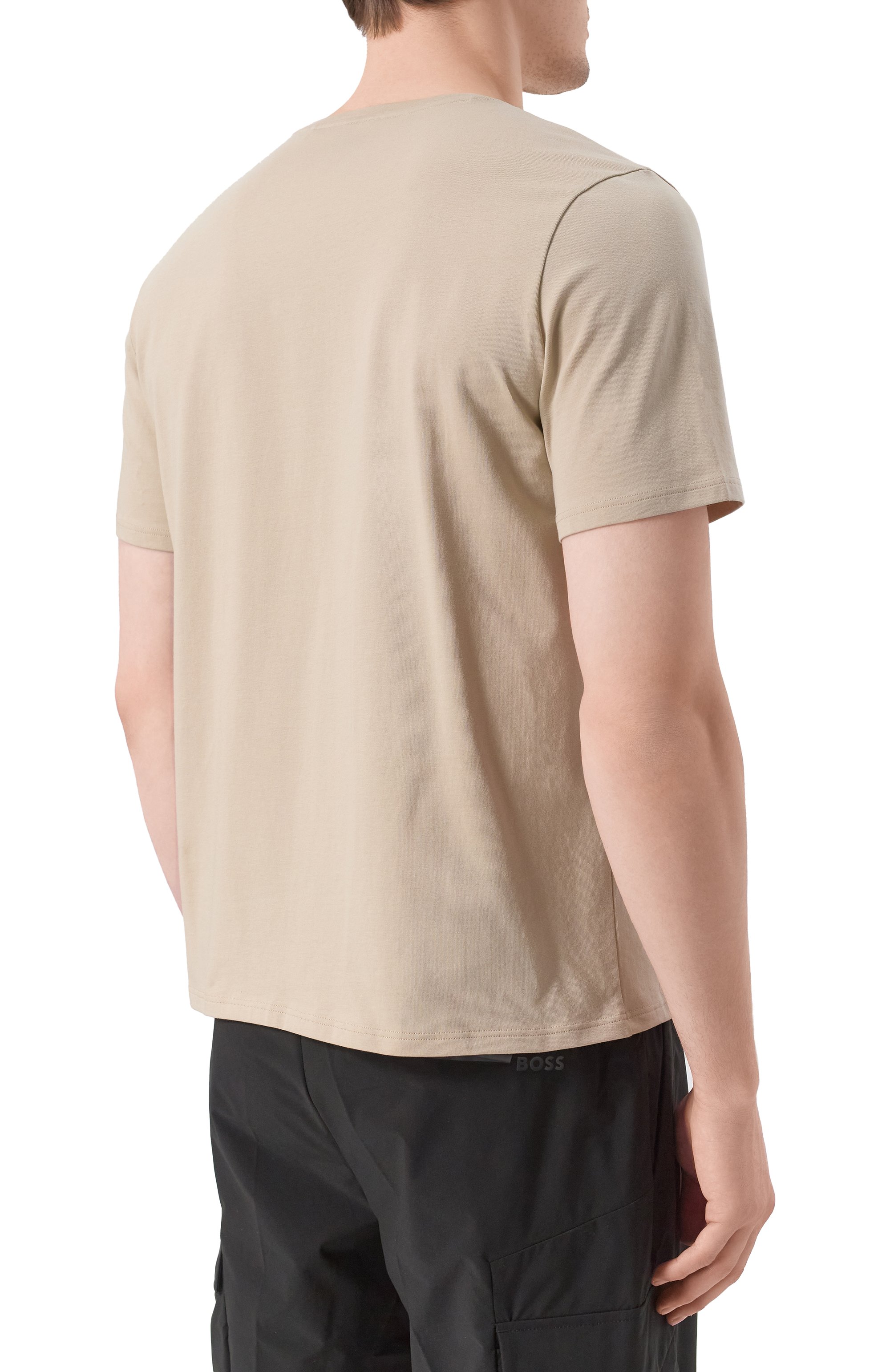 Хлопковая футболка BOSS, арт. 50515395, фото 4