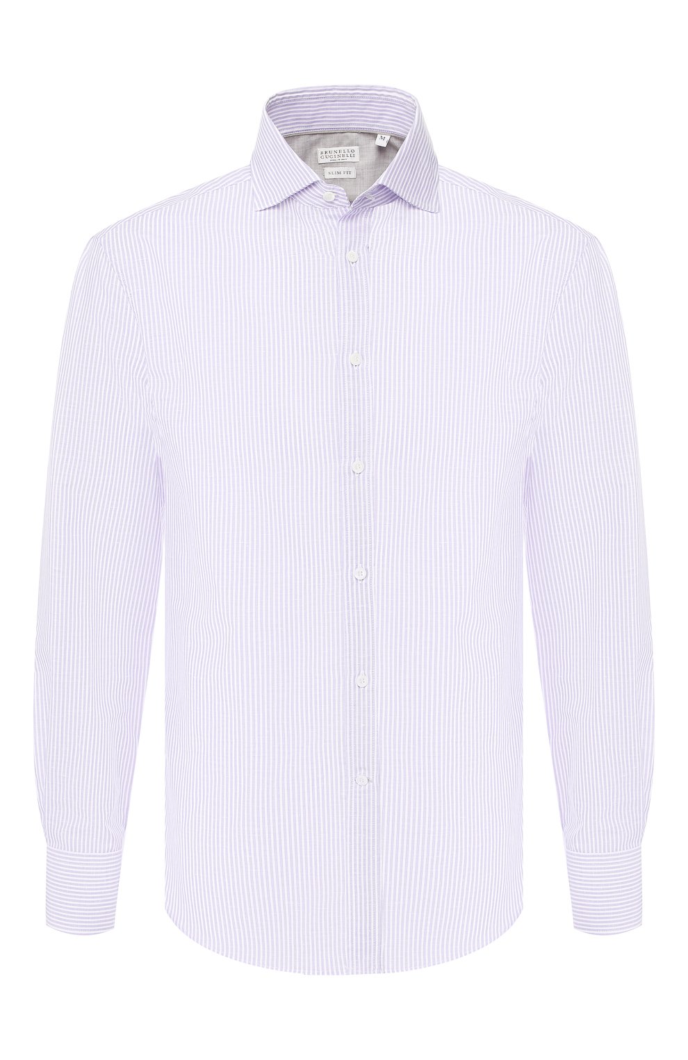 Рубашка из смеси льна и хлопка BRUNELLO CUCINELLI, арт. MQ6751718, фото 1