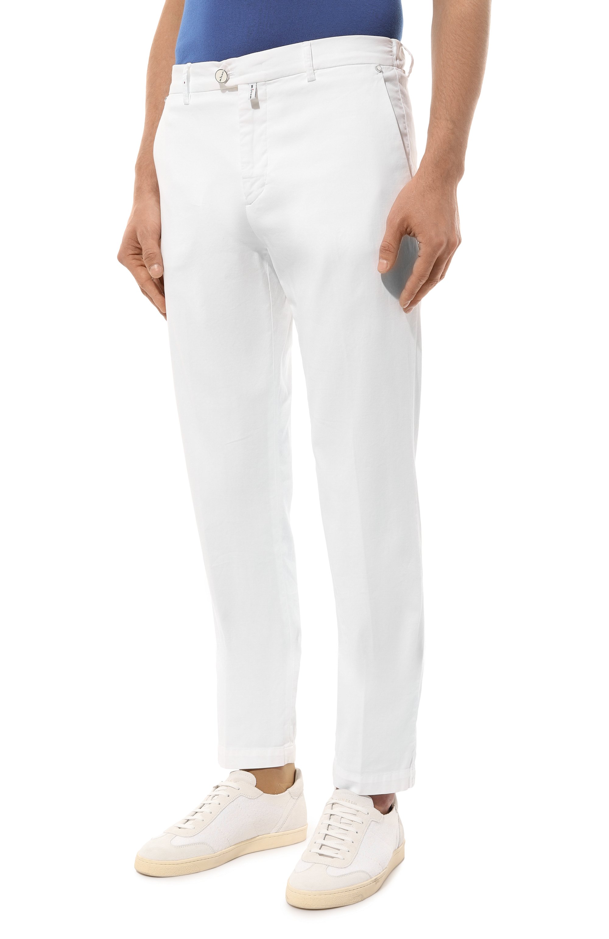 Брюки из хлопка и шелка KITON, арт. UFPPEK0606D, фото 3