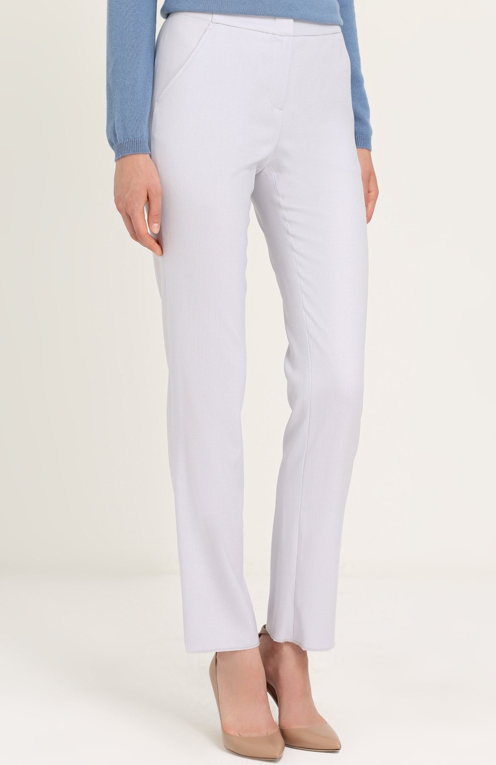 Шерстяные брюки прямого кроя GIORGIO ARMANI, арт. ZAP55T/ZA532, фото 3