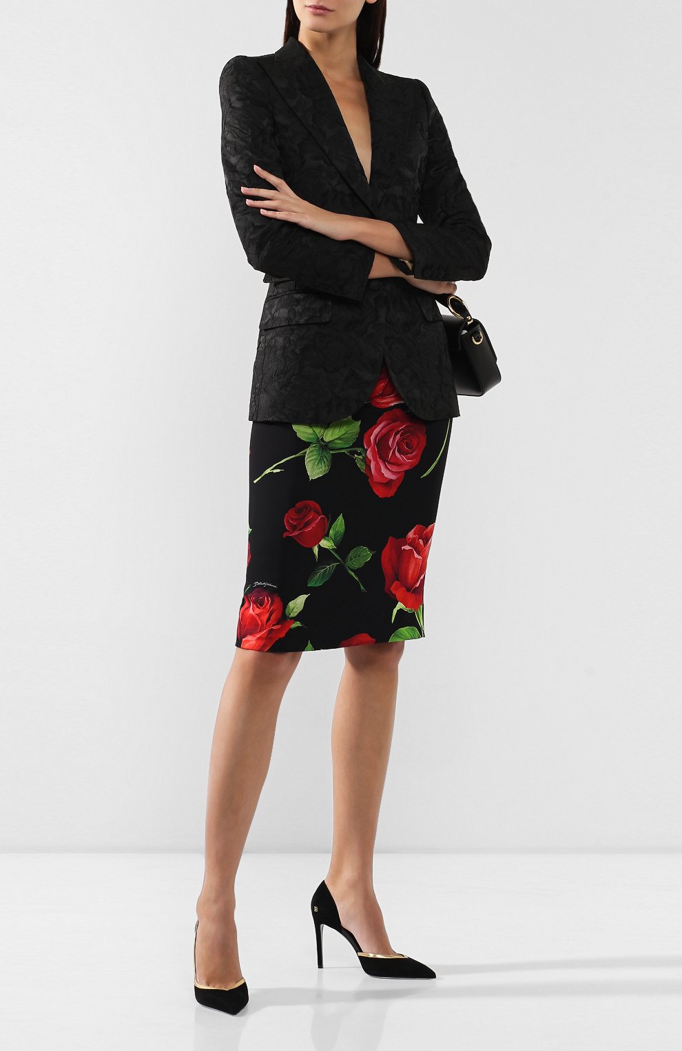 Шелковая юбка DOLCE & GABBANA, арт. F4BPPT/FSAY1, фото 2