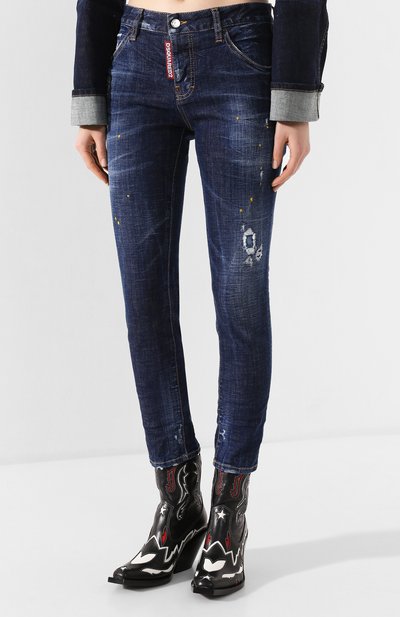 Джинсы DSQUARED2 синего цвета по цене 57000 руб., арт. S72LB0308/S30342, фото 3 Джинсы DSQUARED2, арт. S72LB0308/S30342, фото 3