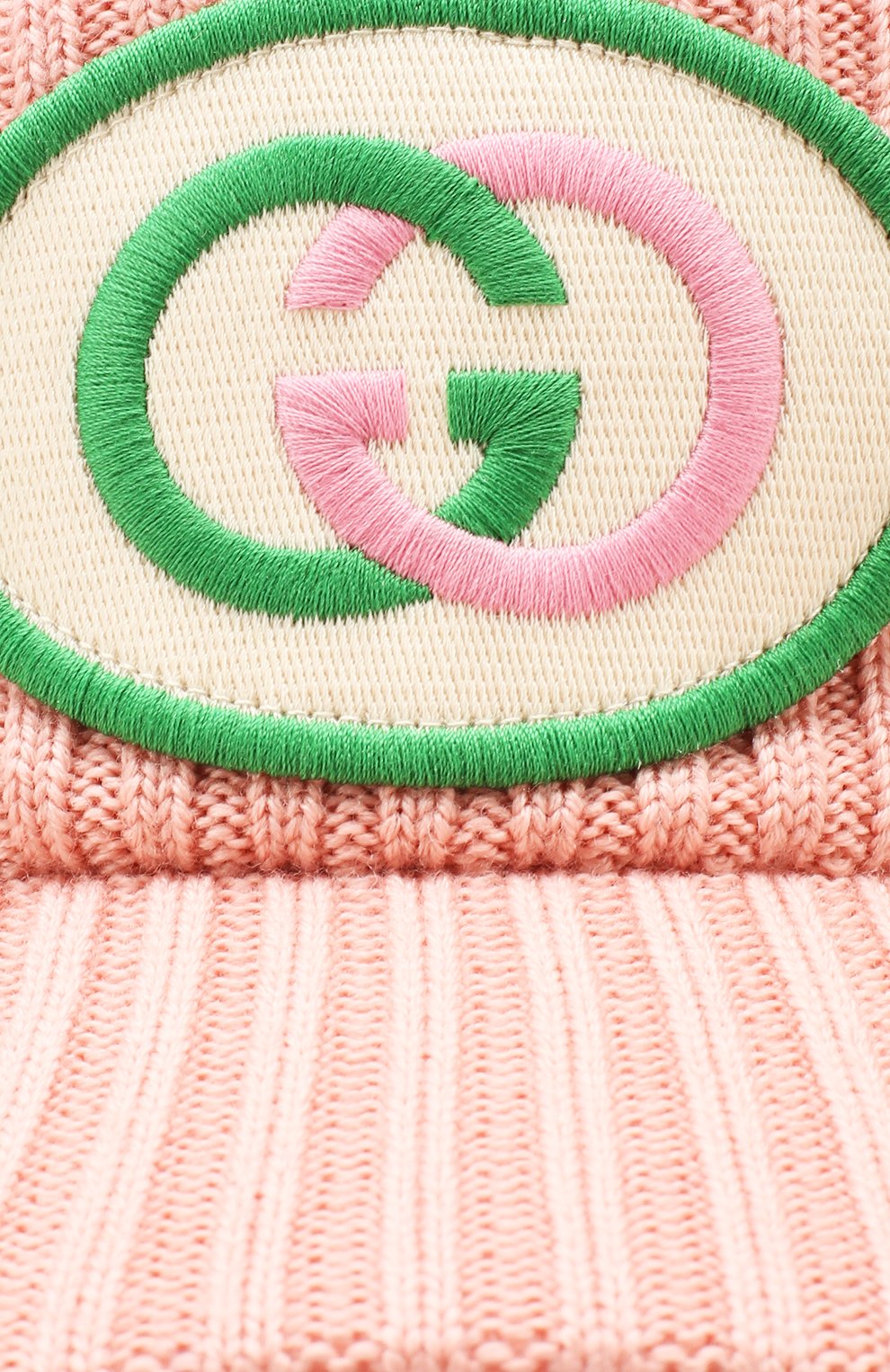 Шерстяной козырек GUCCI розового цвета по цене 36000 руб., арт. 577825/3GD55, фото 3 Шерстяной козырек GUCCI, арт. 577825/3GD55, фото 3