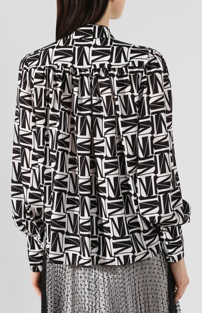 Блузка с принтом MSGM, арт. 2841MDE37 207159, фото 4