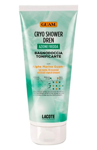 Женского дренажный тонизирующий криогель для душа cryo (200ml) GUAM, арт. 8025021820712