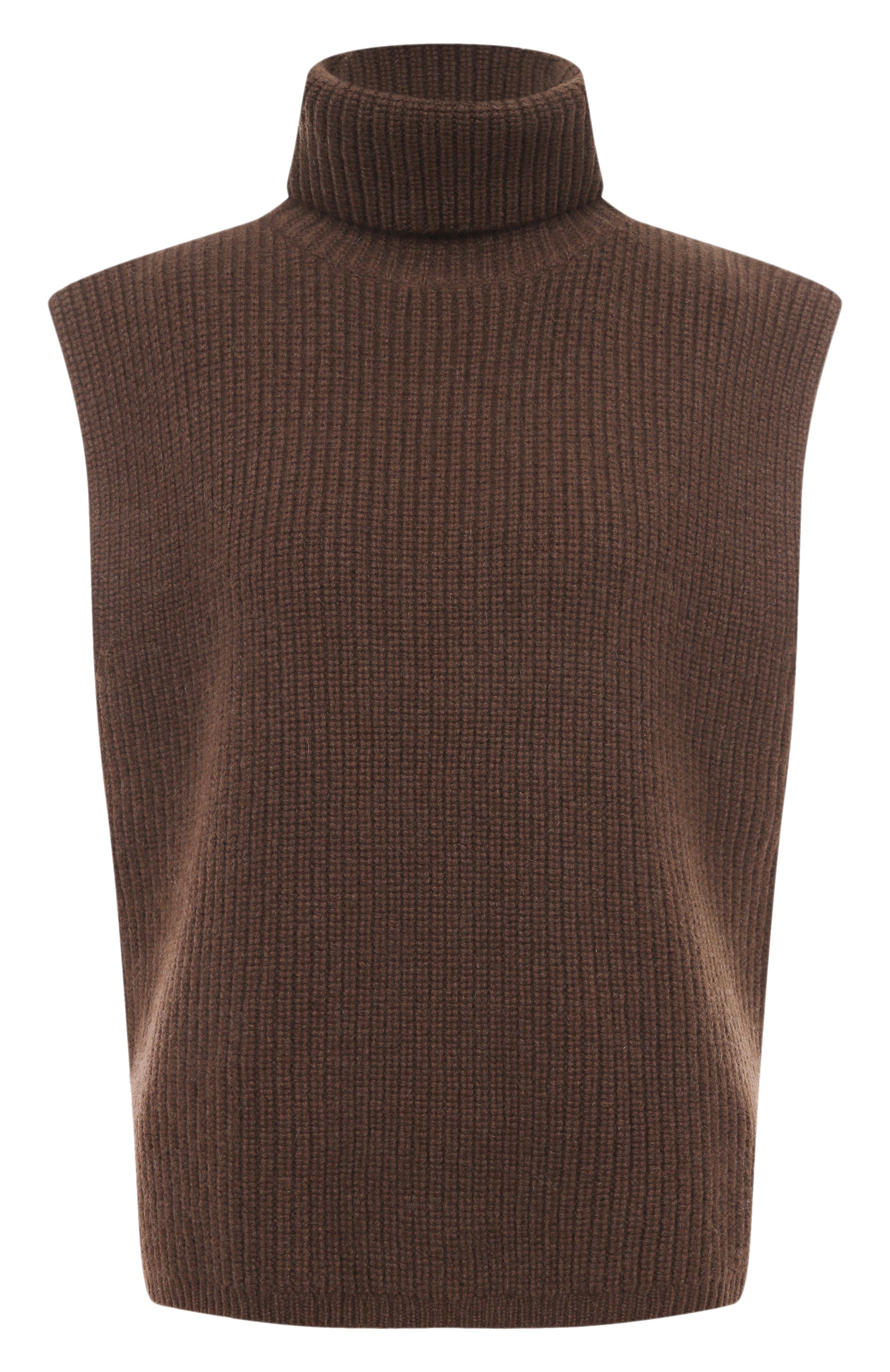 Кашемировый жилет ARCH4 коричневого цвета по цене 68400 руб., арт. KNVS20202, фото 1 Кашемировый жилет ARCH4, арт. KNVS20202, фото 1