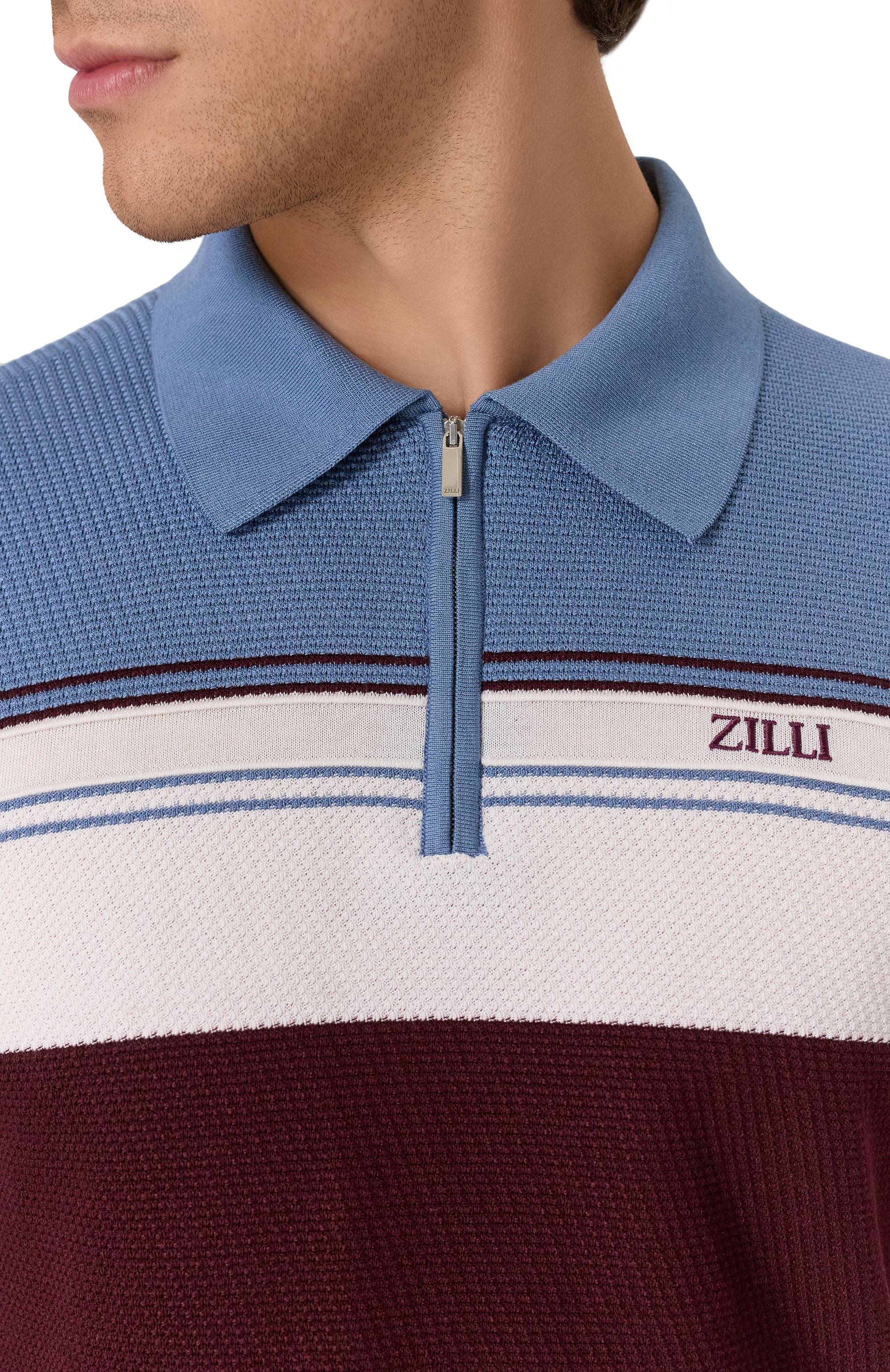 Поло из хлопка и шелка ZILLI, арт. KZP002M0142VTHL00, фото 5