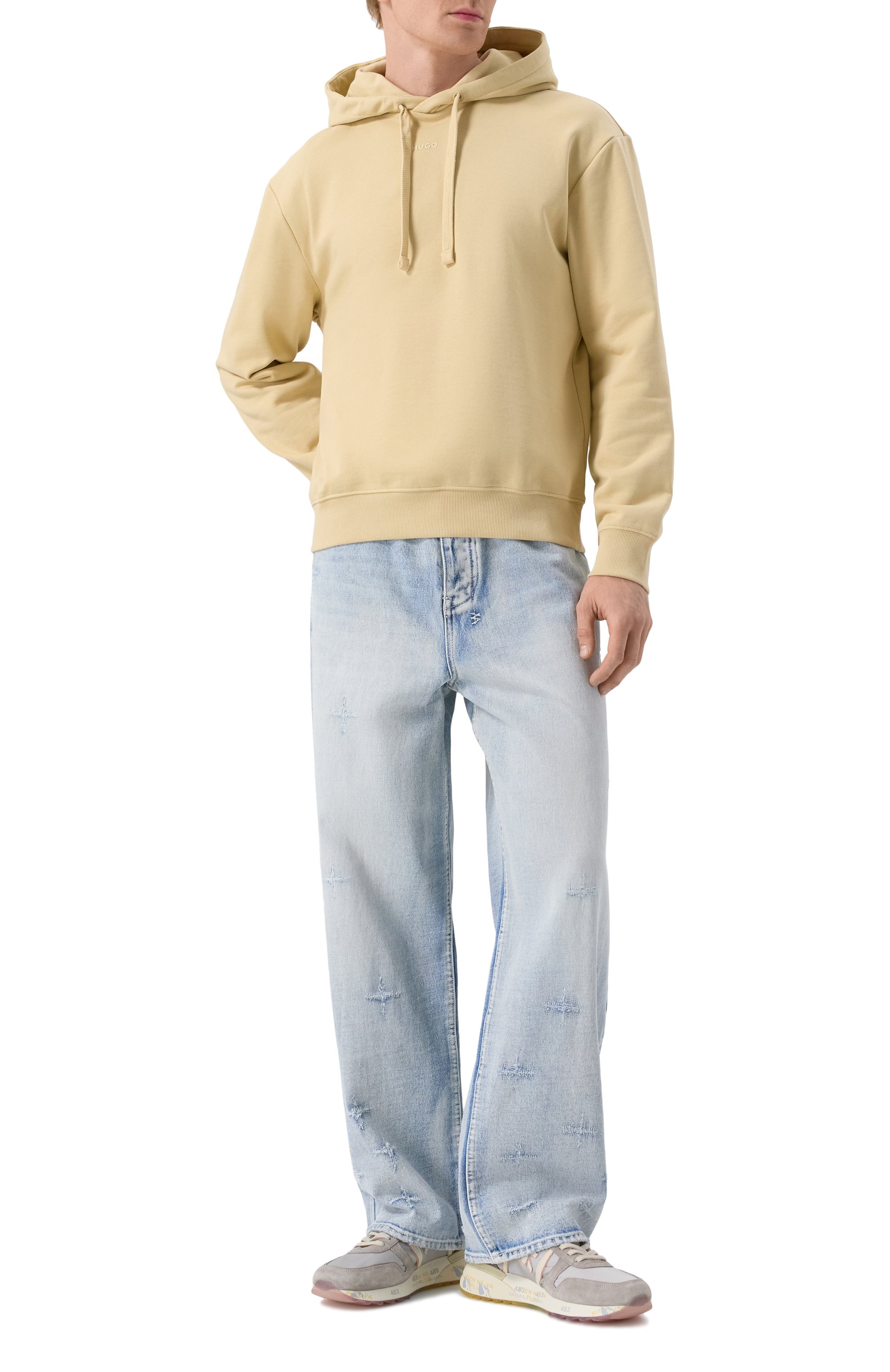 Хлопковое худи HUGO, арт. 50486478, фото 2