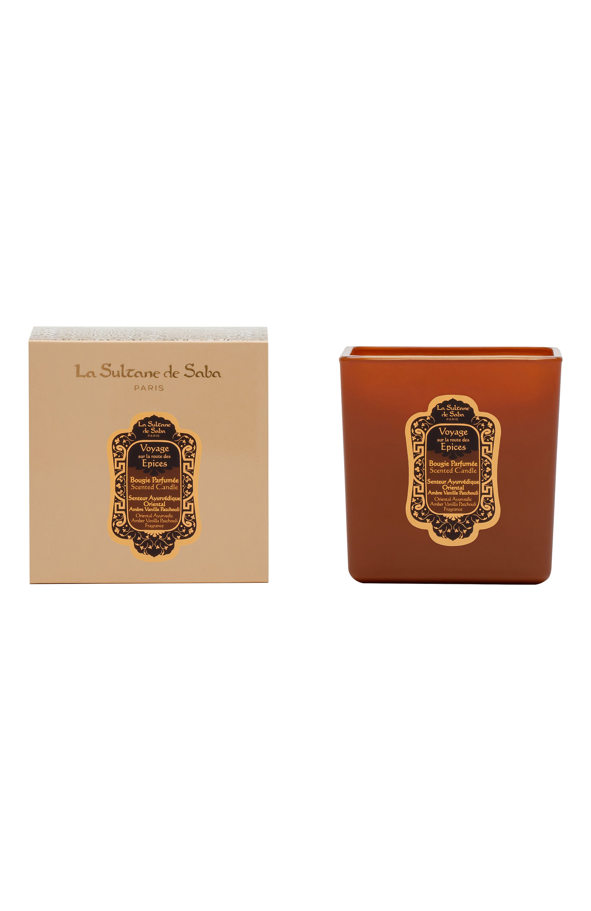 Ароматическая свеча "амбра, ваниль и пачули" (200g) LA SULTANE DE SABA, арт. 3700448605788, фото 3