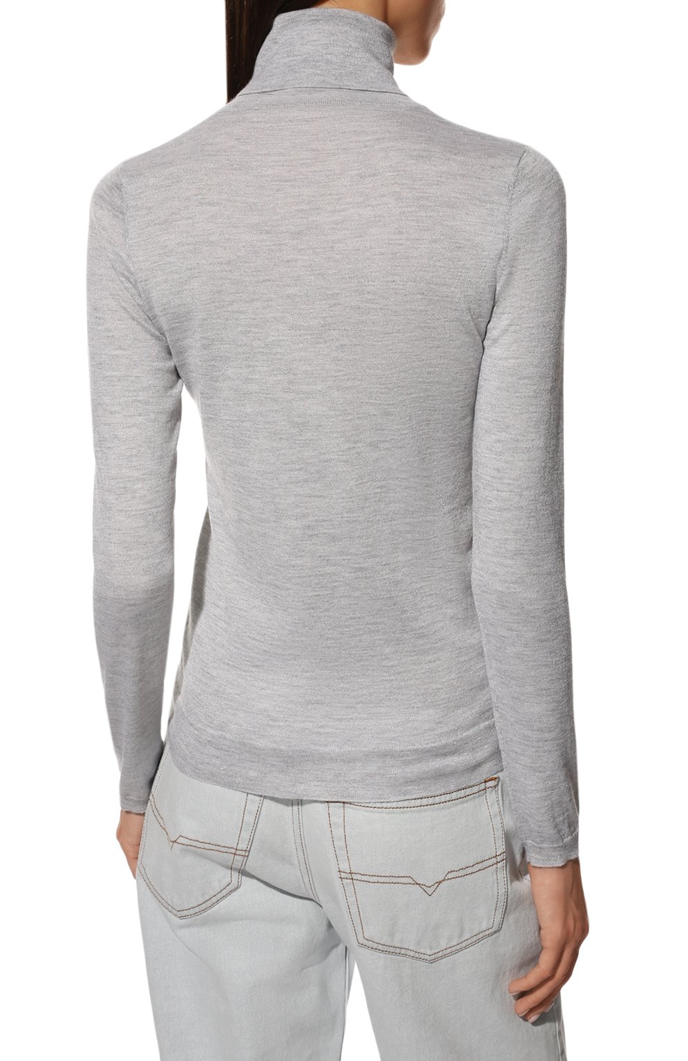 Водолазка из кашемира и шелка BRUNELLO CUCINELLI, арт. 221M41800063, фото 4