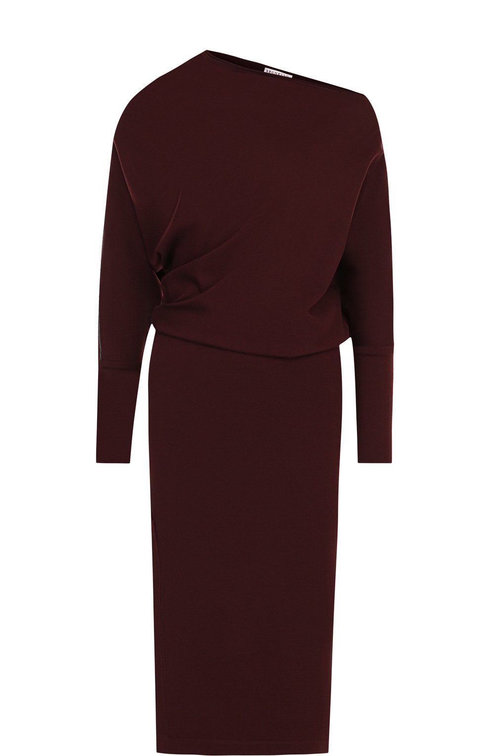 Однотонное платье-миди из шерсти BRUNELLO CUCINELLI, арт. M0R25A4381, фото 1