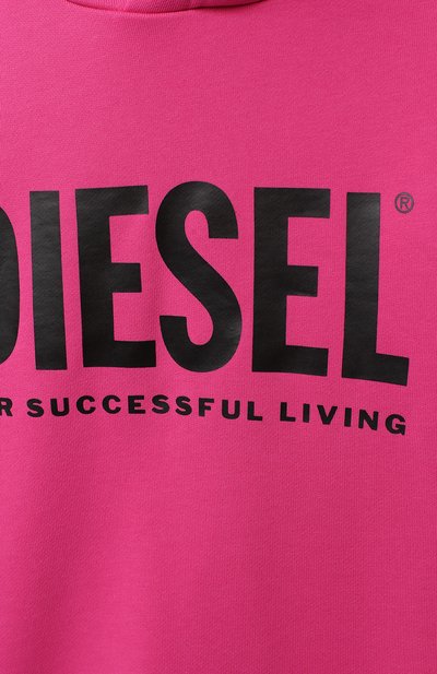 Хлопковое худи DIESEL, арт. J00094-0IAJH, фото 3