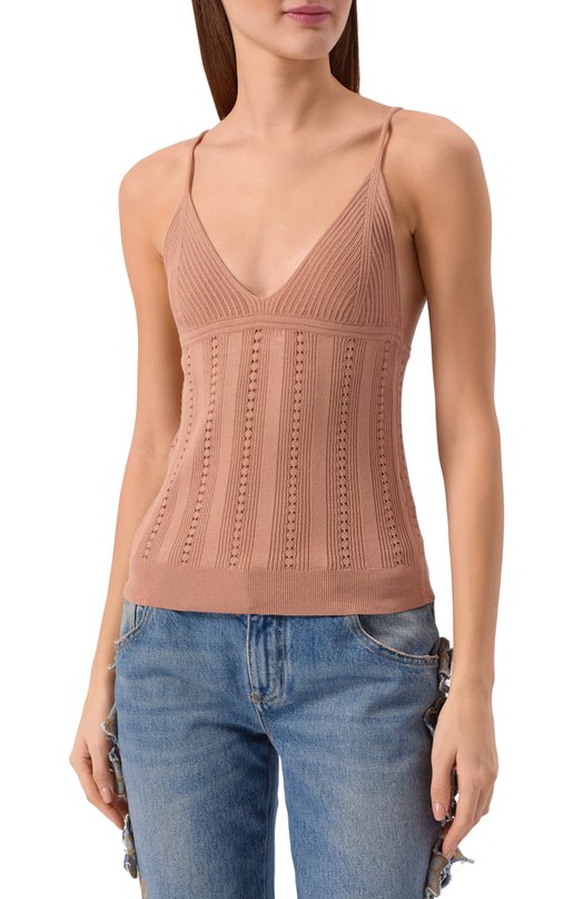 Топ из вискозы Blumarine 2M689A Розовый  2M689A Фото 3