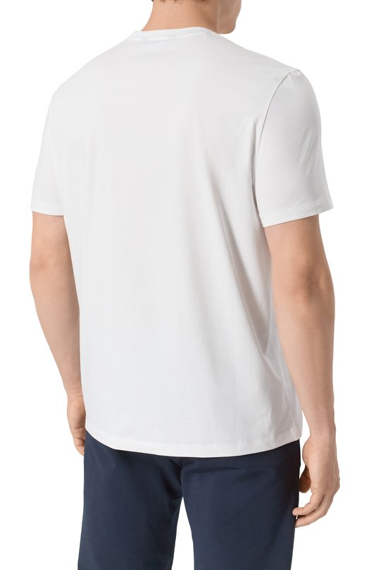 Хлопковая футболка 7 For All Mankind 7MR01237 Белый  7MR01237 Фото 4