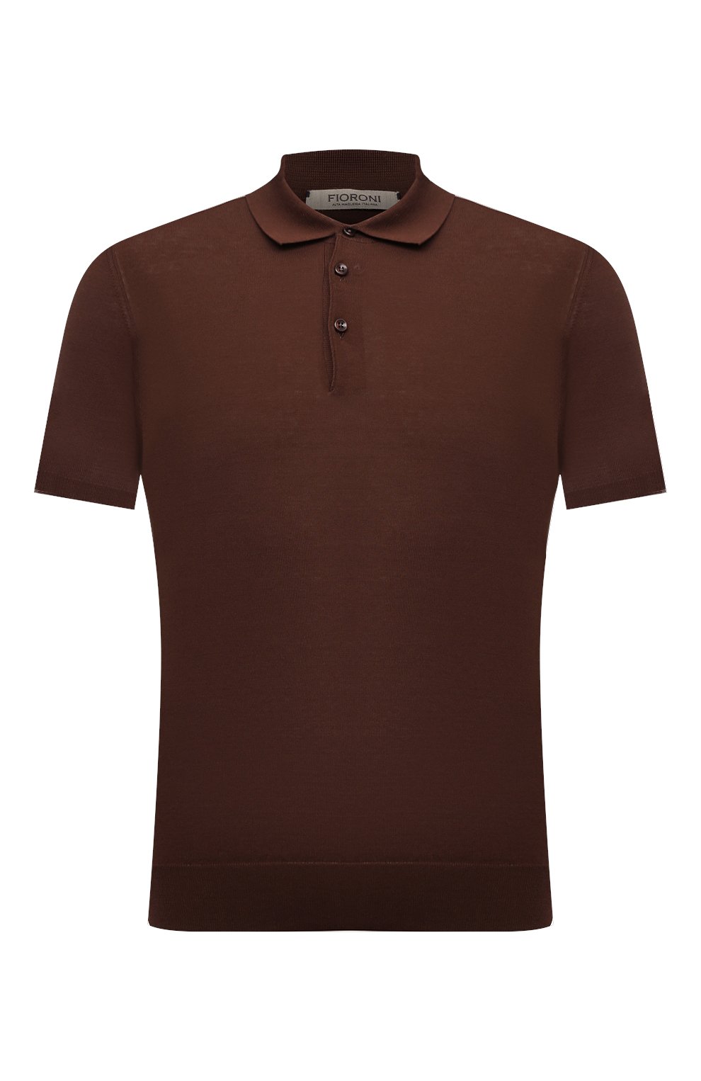 Хлопковое поло FIORONI коричневого цвета по цене 45050 руб., арт. MK20241C7, фото 1 Хлопковое поло FIORONI, арт. MK20241C7, фото 1