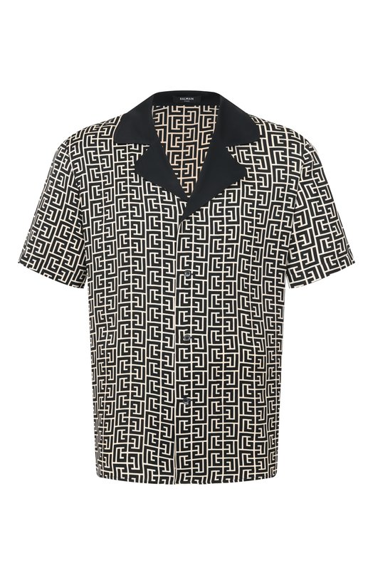 Рубашка из вискозы Balmain GH1HN133/VI36 Чёрный GH1HN133/VI36