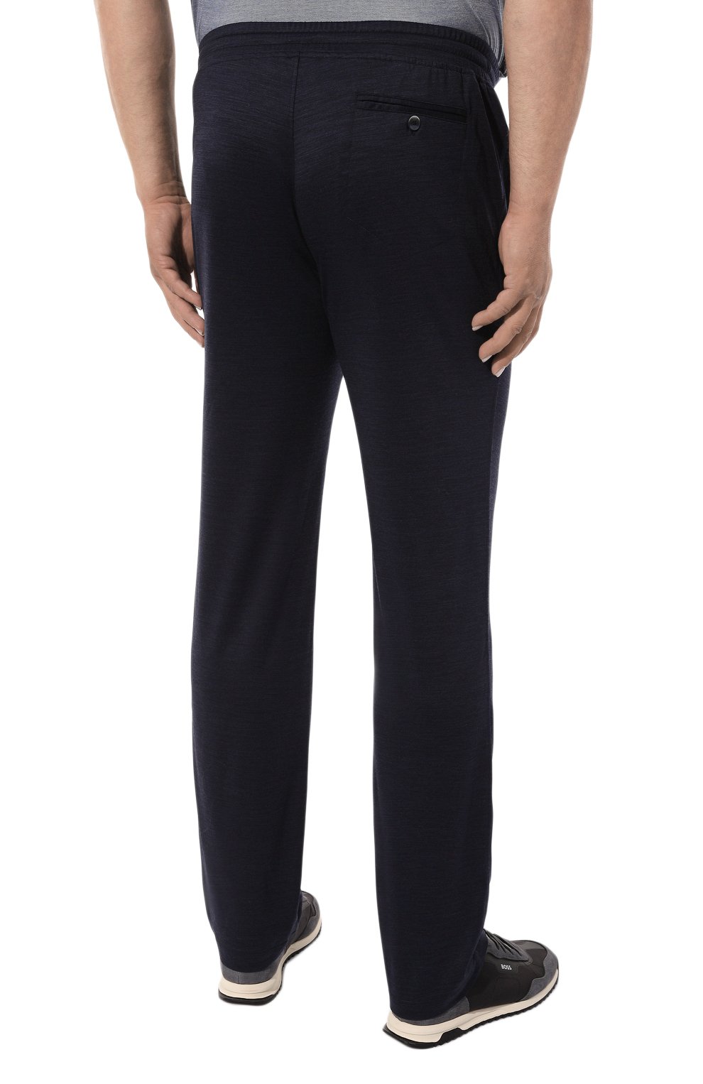 Шерстяные брюки CAPOBIANCO синего цвета по цене 49950 руб., арт. MPAN.0X00/58-60, фото 4 Шерстяные брюки CAPOBIANCO, арт. MPAN.0X00/58-60, фото 4