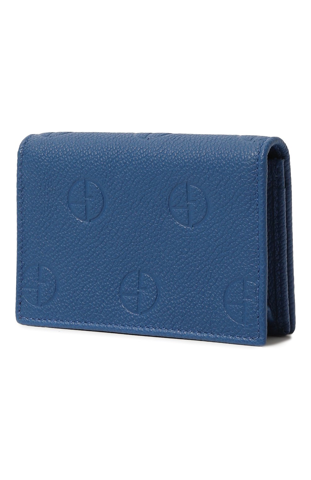 Кожаная визитница GIORGIO ARMANI синего цвета по цене 37500 руб., арт. YGM744/YTI9J, фото 2 Кожаная визитница GIORGIO ARMANI, арт. YGM744/YTI9J, фото 2