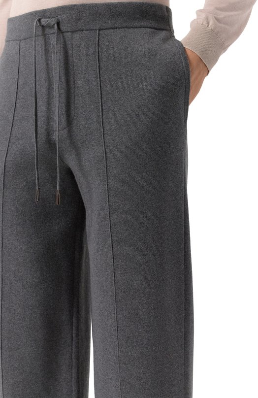 Брюки из шерсти и хлопка 12 STOREEZ 133537 Серый  133537 Фото 5