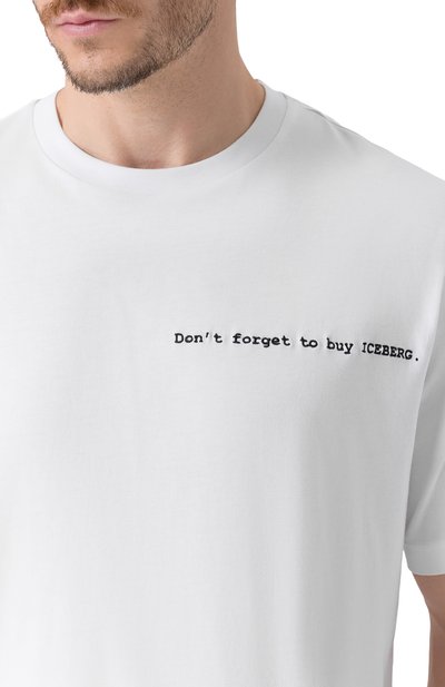 Хлопковая футболка ICEBERG, арт. F023/6327, фото 5