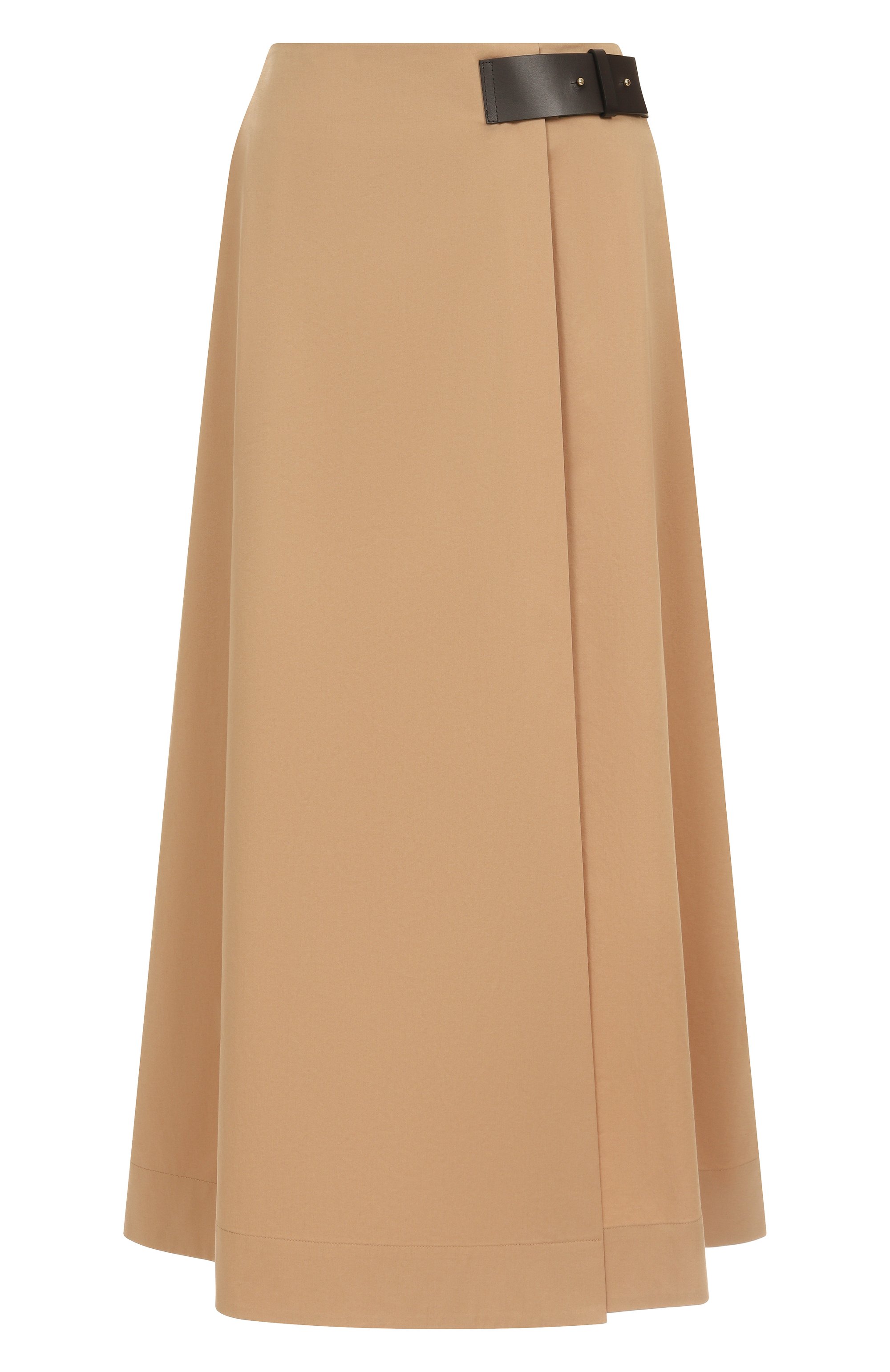 Хлопковая юбка LORENA ANTONIAZZI бежевого цвета по цене 87350 руб., арт. E2541G033A/4818, фото 1 Хлопковая юбка LORENA ANTONIAZZI, арт. E2541G033A/4818, фото 1