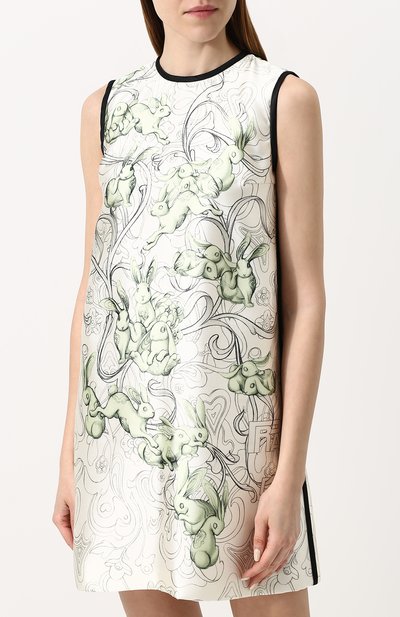 Мини-платье а-силуэта с принтом PRADA, арт. P35V3-1QBV-F046K, фото 3