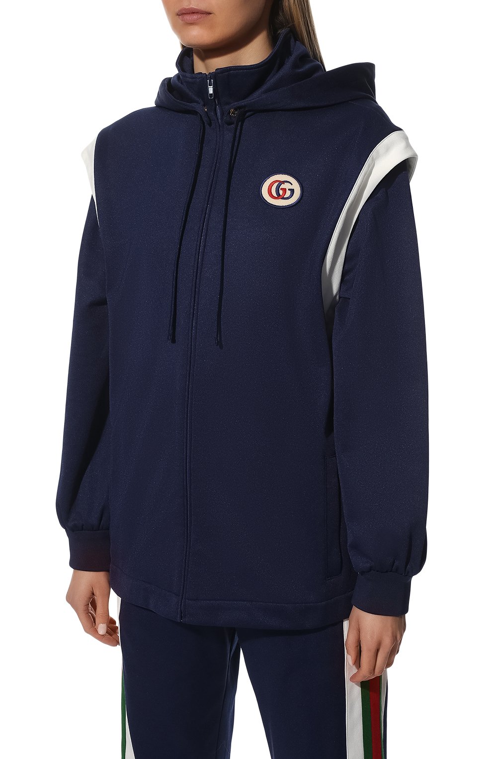 Кардиган GUCCI синего цвета по цене 158000 руб., арт. 681083/XJDP4, фото 3 Кардиган GUCCI, арт. 681083/XJDP4, фото 3