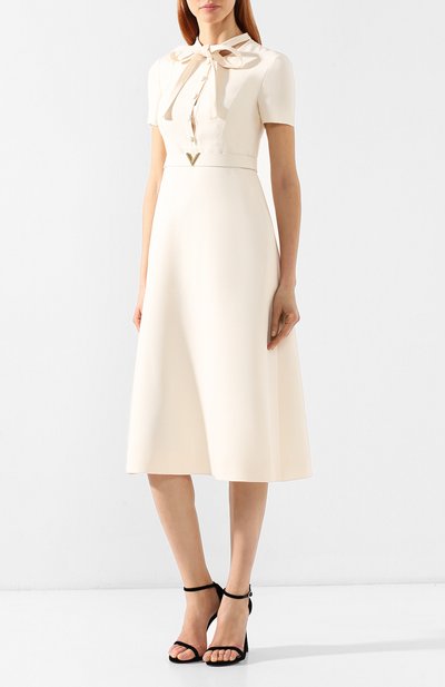 Платье из смеси шерсти и шелка VALENTINO, арт. RB3VAKY61CF, фото 3