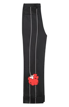 Шелковые брюки PRADA, арт. P205E-1XZ0-F0N98-202, фото 2