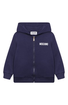 Детский комплект из толстовки и брюк MOSCHINO темно-синего цвета, арт. MUK04Y/LCA40 | Фото 2 (Материал сплава: Проставлено; Нос: Не проставлено; Материал внешний: Хлопок; С�лучай: Повседневный; Ростовка одежда: 3 мес | 62 см, 12 мес | 80 см, 9 мес | 74 см, 6 мес | 68 см, 18 мес | 86 см)