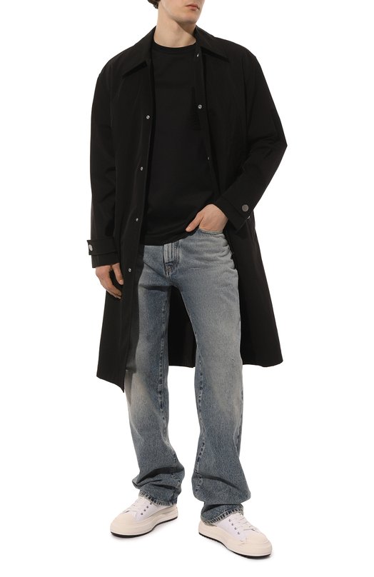 Хлопковая футболка Giorgio Armani 3RSM74/SJXDZ Чёрный  3RSM74/SJXDZ Фото 2