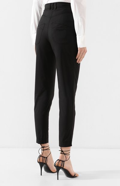 Хлопковые брюки PHILOSOPHY DI LORENZO SERAFINI черного цвета по цене 34050 руб., арт. A0327/726, фото 4 Хлопковые брюки PHILOSOPHY DI LORENZO SERAFINI, арт. A0327/726, фото 4