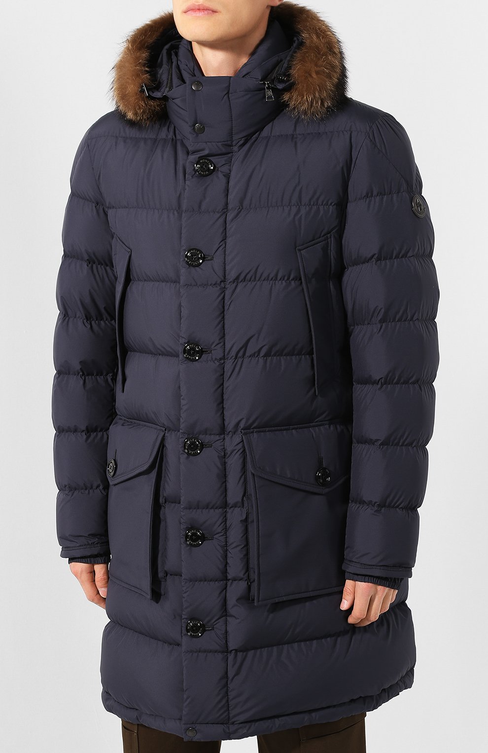 Пуховик с меховой отделкой aymon MONCLER, арт. E2-091-42362-25-549SM, фото 3