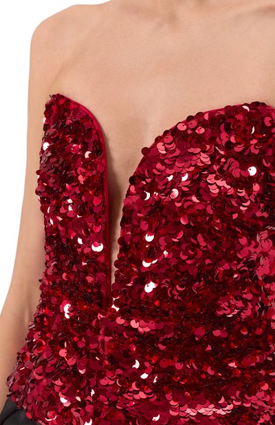 Топ-корсет с отделкой пайетками SELF-PORTRAIT, арт. RS25044TR, фото 5