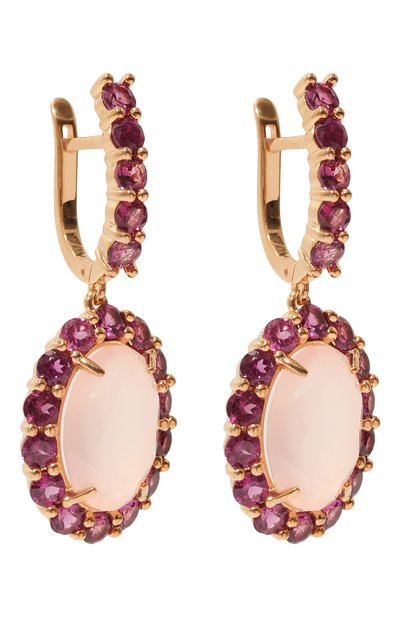Серьги с розовым кварцем SECRETS JEWELRY, арт. СРКОП00515, фото 3
