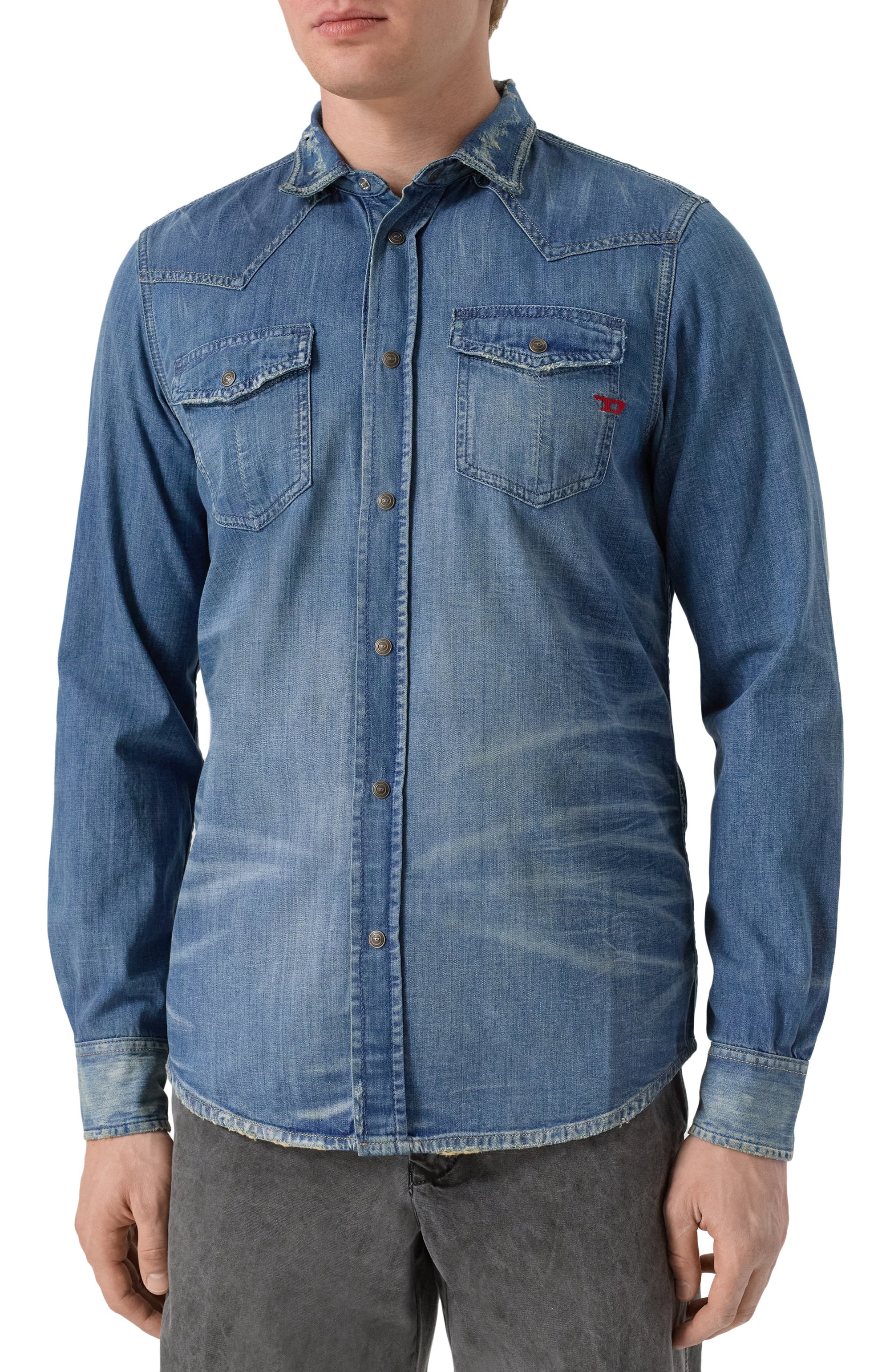 Джинсовая рубашка DIESEL, арт. A12622/068RJ, фото 3