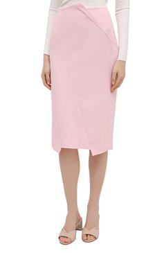 Женская юбка ROLAND MOURET светло-розового цвета, арт. SS21/S2224/F2196 | Фото 3 (Материал внешний: Синтетический материал; Женское Кросс-КТ: Юбка-одежда; Длина Ж (юбки, платья, шорты): Миди; Стили: Романтичный; Драгоценные камни: Проставлено; Материал сплава: Проставлено; Региональные ограничения белый список (Axapta Mercury): Не проставлено)