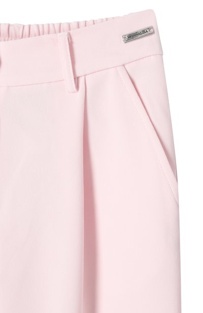 Брюки MONNALISA светло-розового цвета по цене 19650 руб., арт. 71E401, фото 3 Брюки MONNALISA, арт. 71E401, фото 3