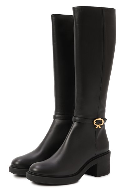 Женские кожаные сапоги ribbon dumont 45 GIANVITO ROSSI, арт. G80385.45G0M.VGINER0