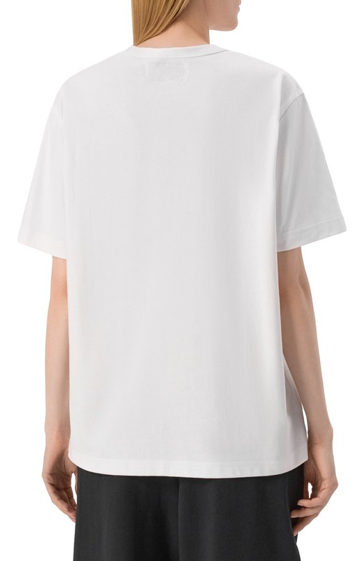 Хлопковая футболка AECA WHITE AWCMSSBDTTSST006C0.WHITE (XL) Белый  AWCMSSBDTTSST006C0.WHITE (XL) Фото 4