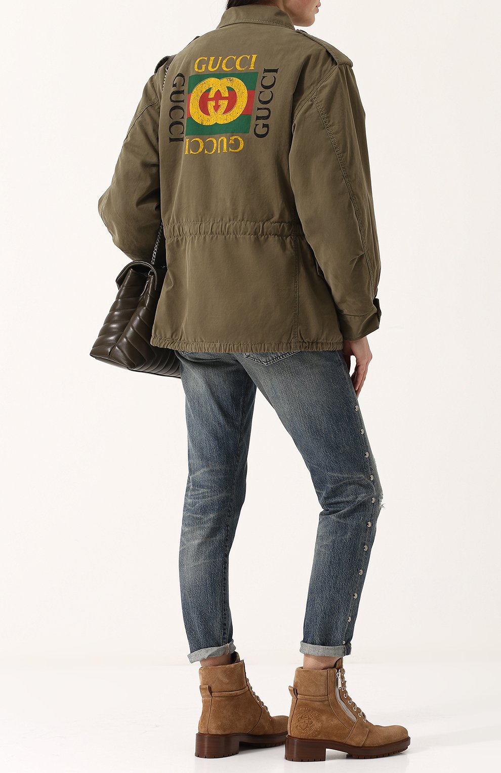 Хлопковый френч с принтованной спинкой GUCCI, арт. 502734/XRA33, фото 2