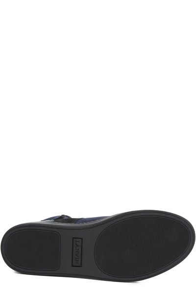 Высокие кеды с кожаной отделкой LANVIN, арт. FM-SKVBHT-RAS0-P15, фото 5