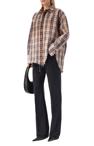 Хлопковая рубашка THE ATTICO, арт. 251WCH00004/CCC116BR, фото 2