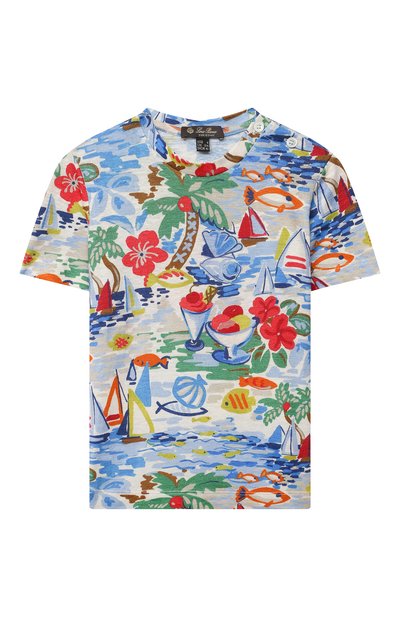 Льняная футболка LORO PIANA, арт. FAL6059, фото 1