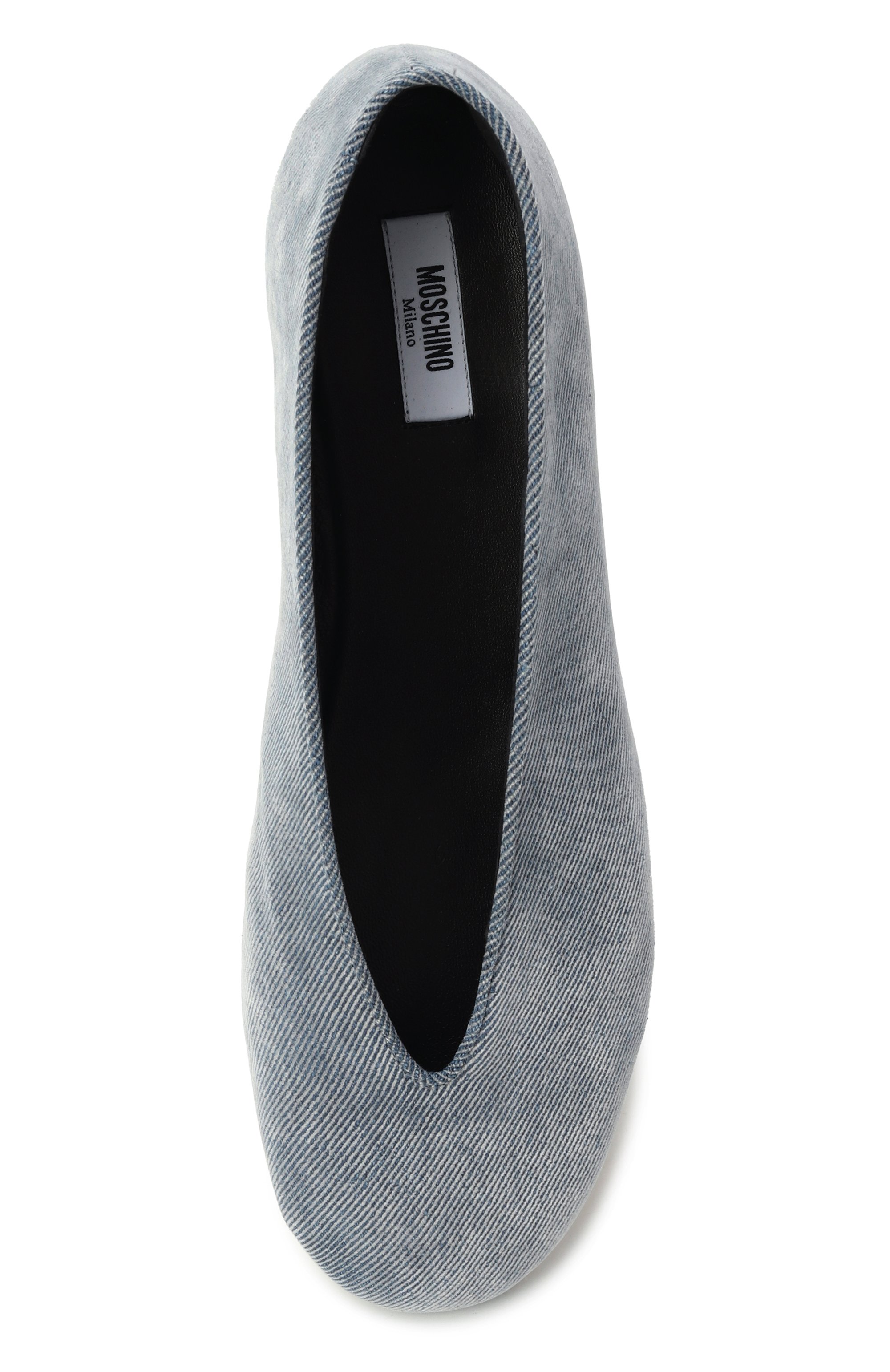Текстильные балетки duck MOSCHINO, арт. MA11010C1N/MX5, фото 6