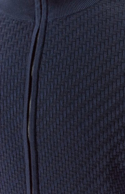 Кардиган из хлопка и шелка BRIONI темно-синего цвета по цене 198500 руб., арт. UMT20L/PAK22, фото 5 Кардиган из хлопка и шелка BRIONI, арт. UMT20L/PAK22, фото 5