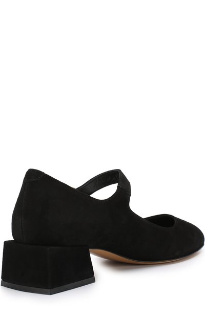 Замшевые туфли с фигурным каблуком DOLCE & GABBANA, арт. D10754/A1275/29-36, фото 3