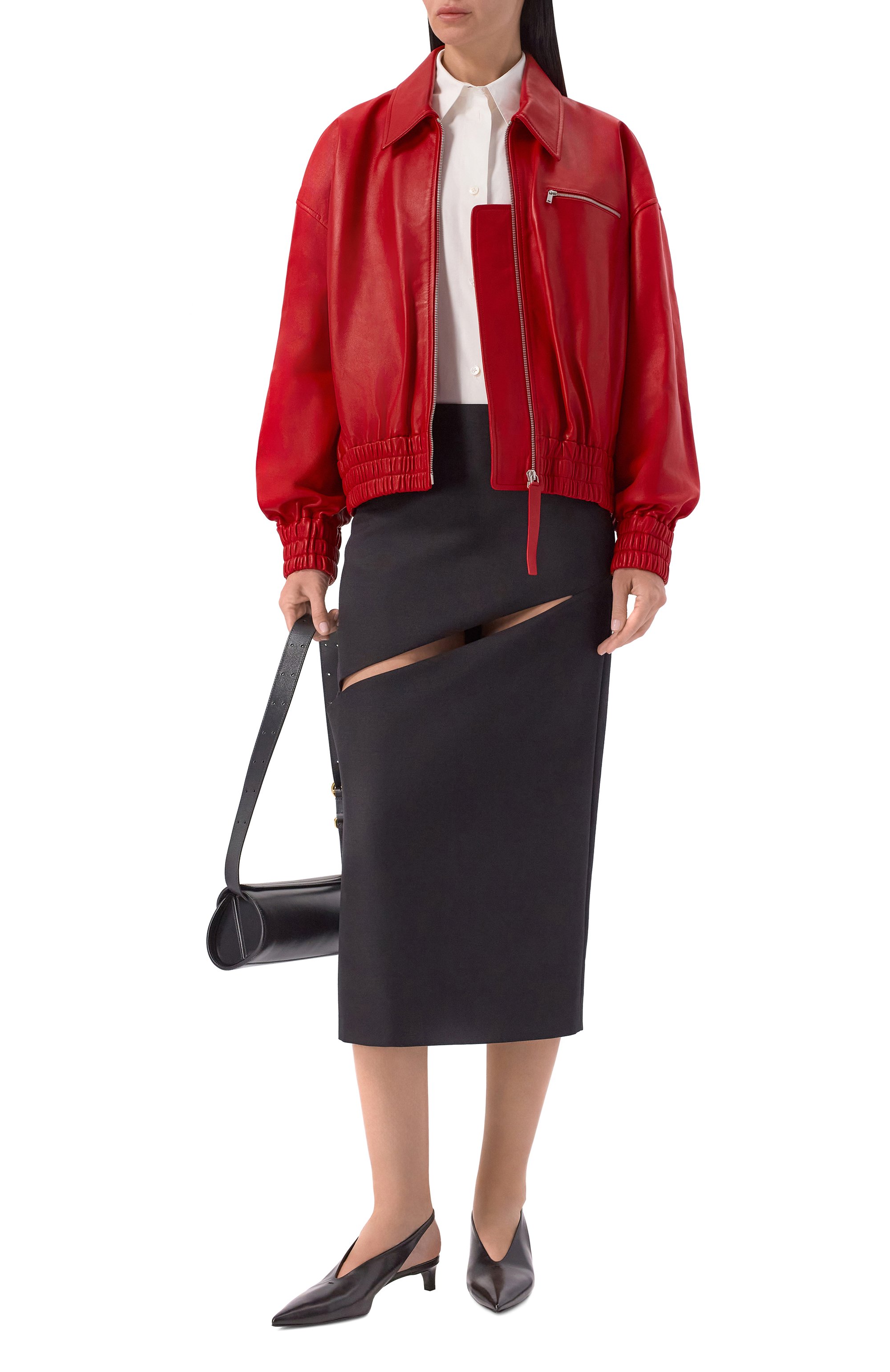 Шерстяная юбка JIL SANDER черного цвета по цене 169500 руб., арт. J03MA0294/J40330, фото 2 Шерстяная юбка JIL SANDER, арт. J03MA0294/J40330, фото 2