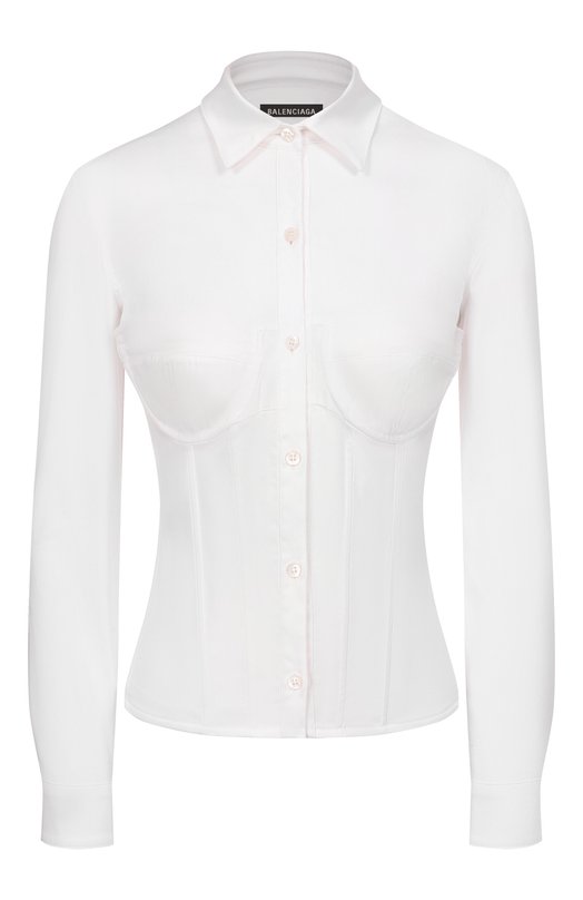 Хлопковая рубашка Balenciaga 850782/TSM19 Белый 850782/TSM19