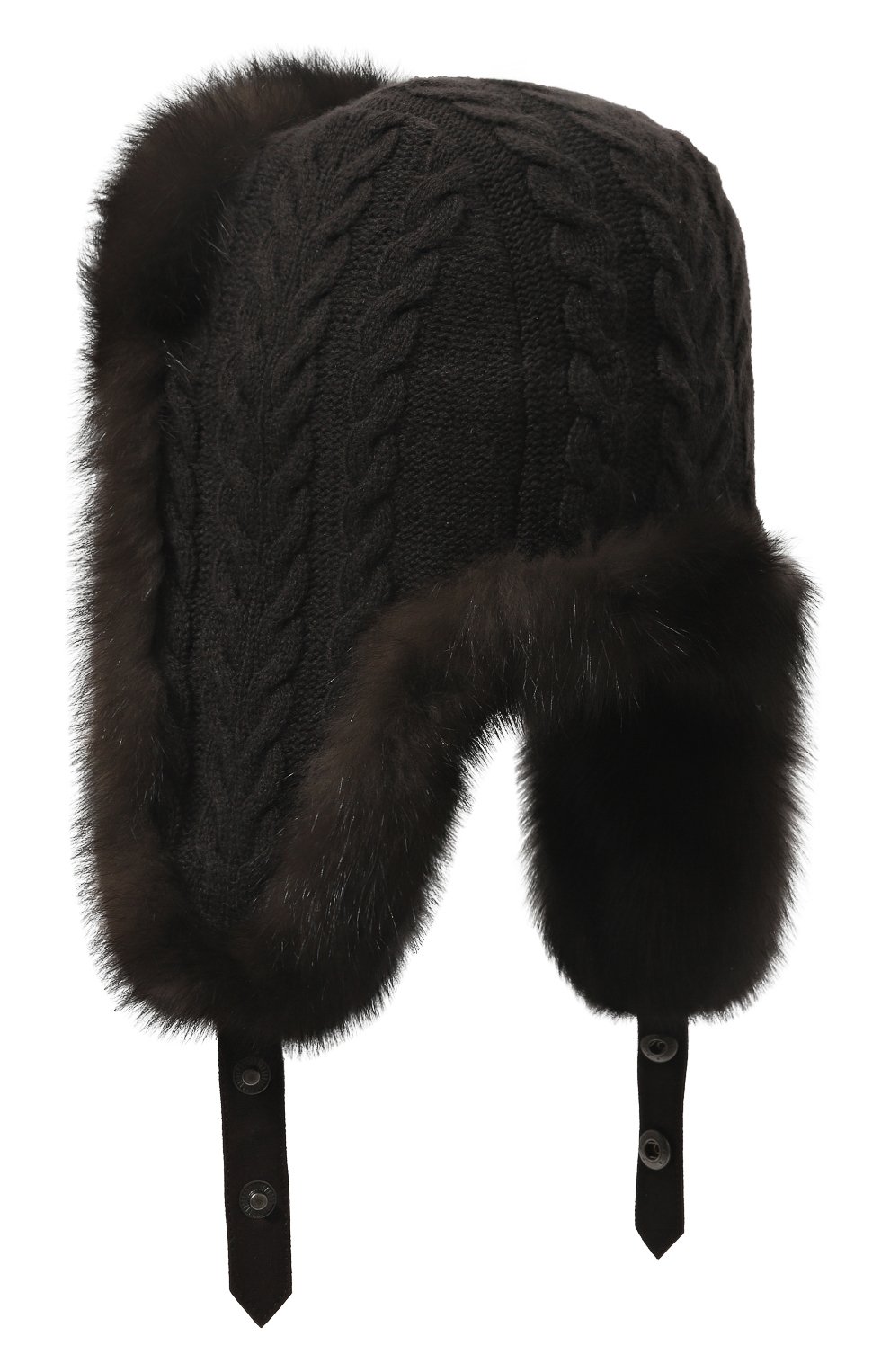 Шапка-ушанка из мех а соболя BLACK SABLE, арт. BS-47CF1, фото 3